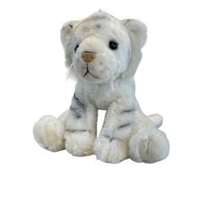 Fiesta Toys White Tiger Cub Sitting 10 inch Plush Stuffed Animal‎ Toy